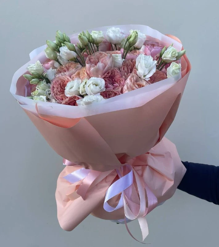 Букет «Розовая эустома» — фото 1